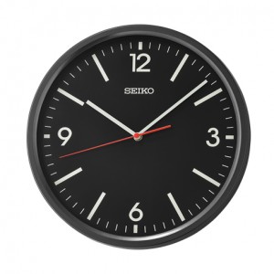 Jam Dinding Seiko QHA009K Full Black